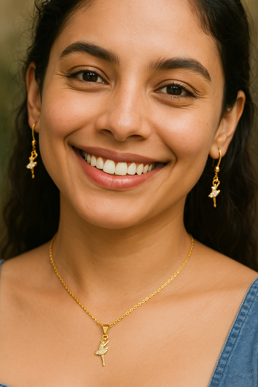 Dancing Girl Pendant set