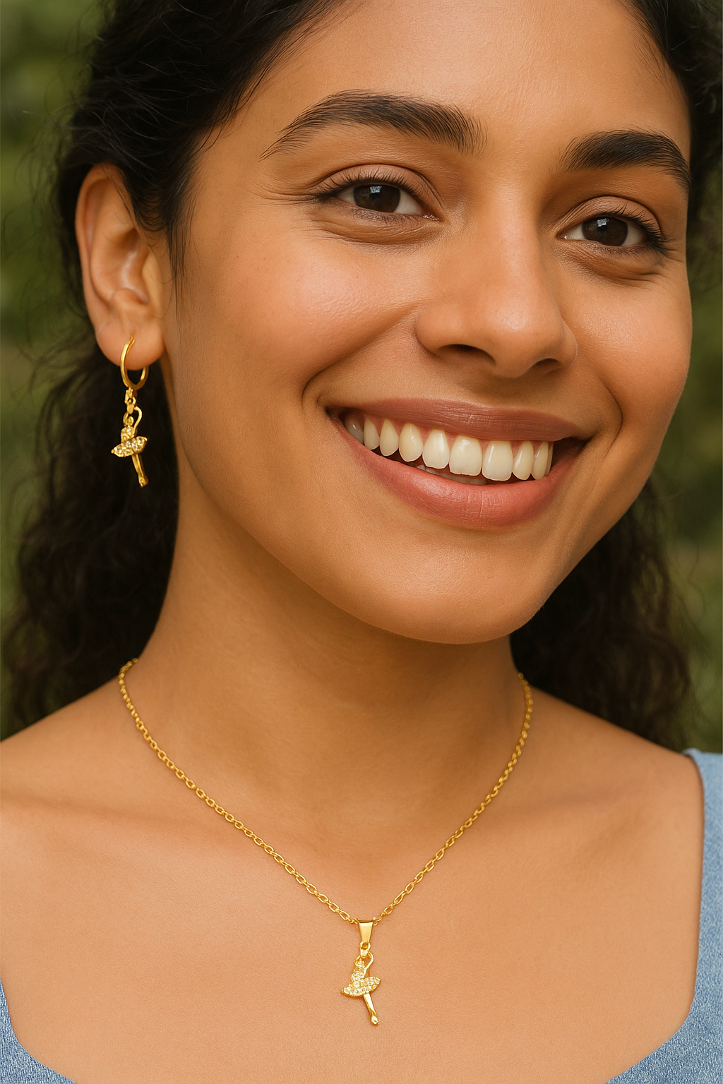 Dancing Girl Pendant set