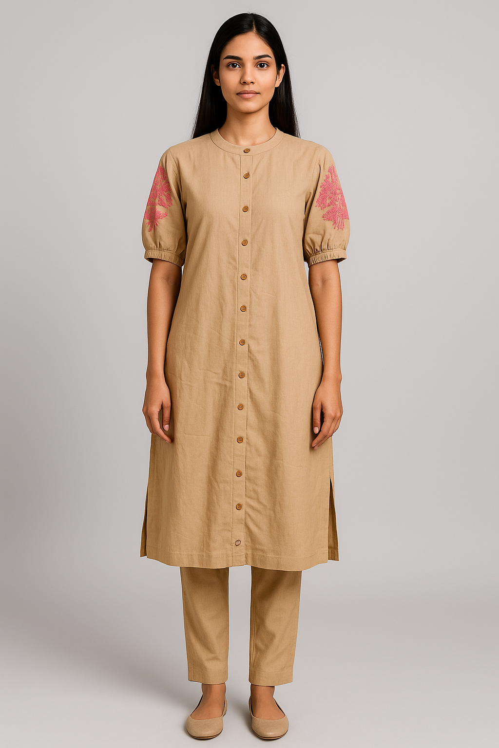 Short Sleeve Kurta Set