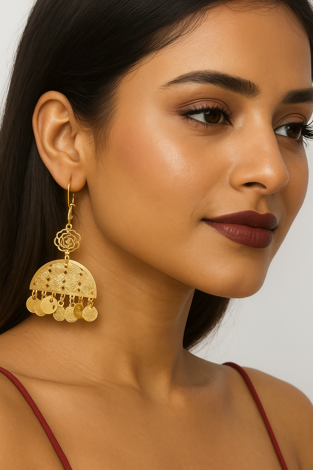 gold plated earrings for women