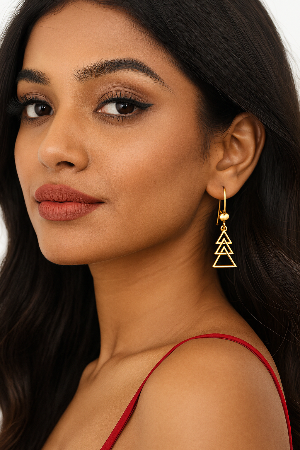Geometric Gold-Plated Earrings
