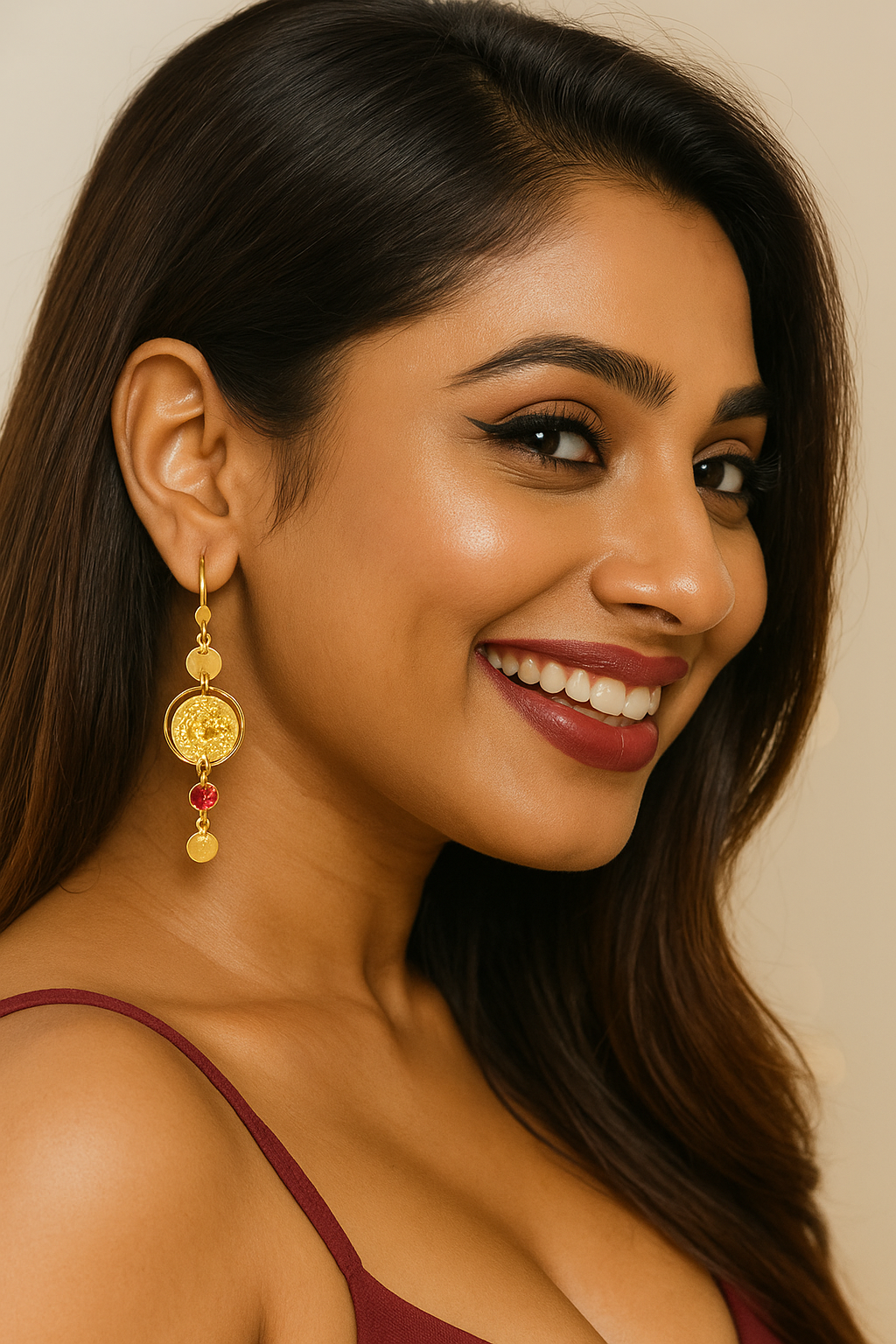 Temple Coin Earrings