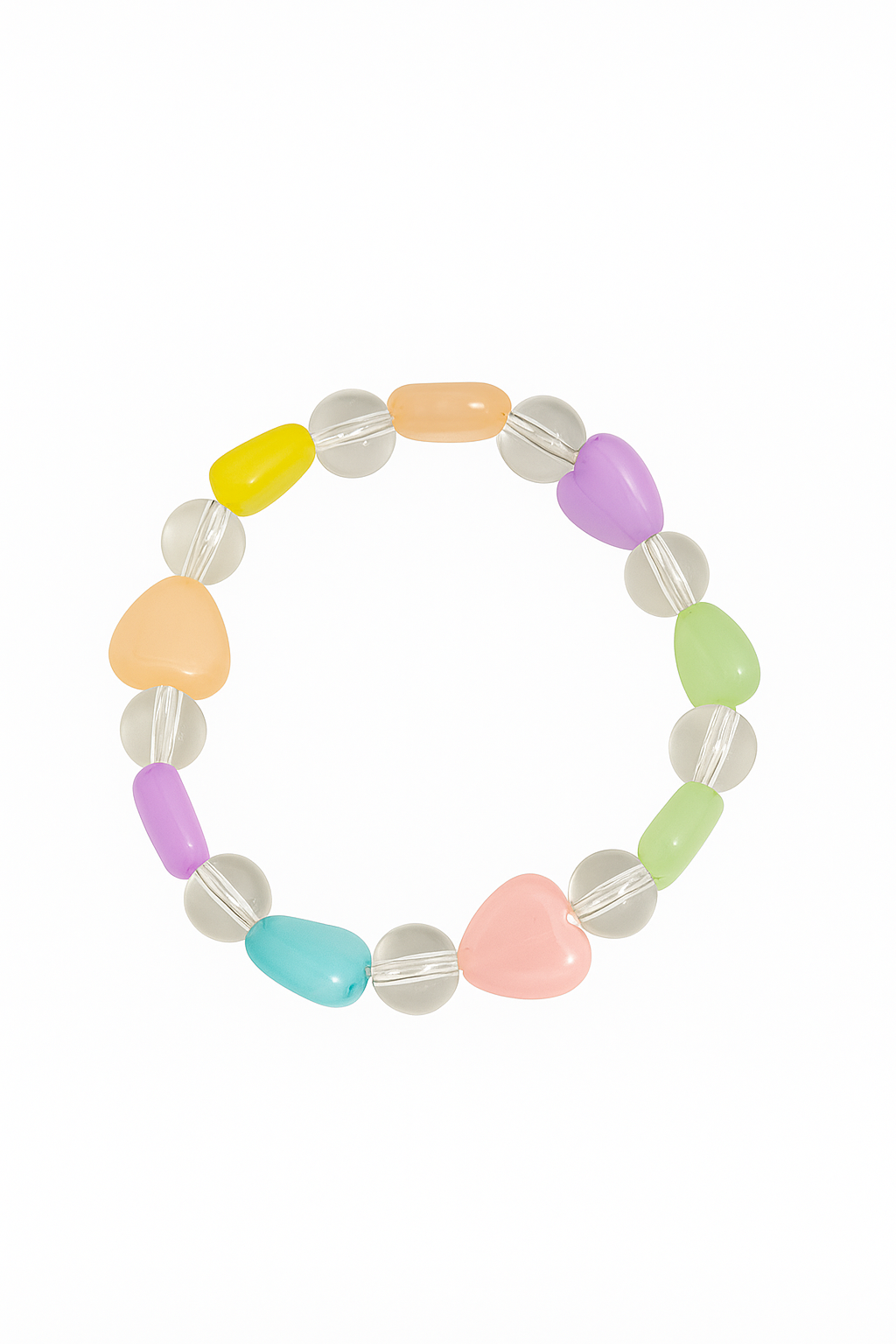 Colorful Heart Beaded Bracelet