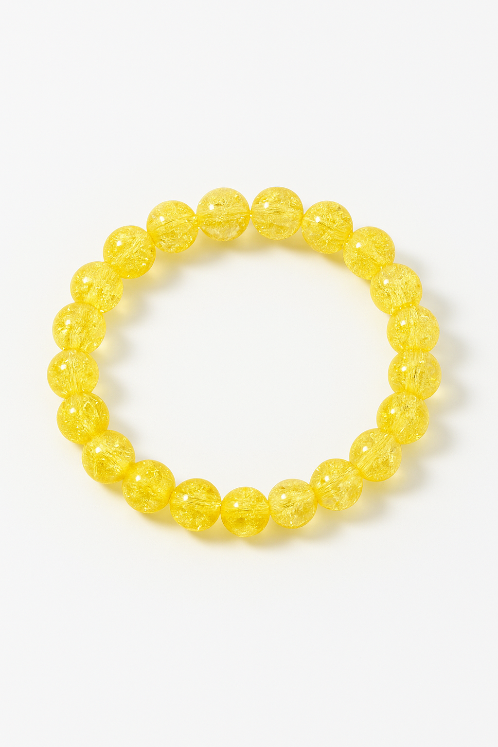 yellow beaded bracelet