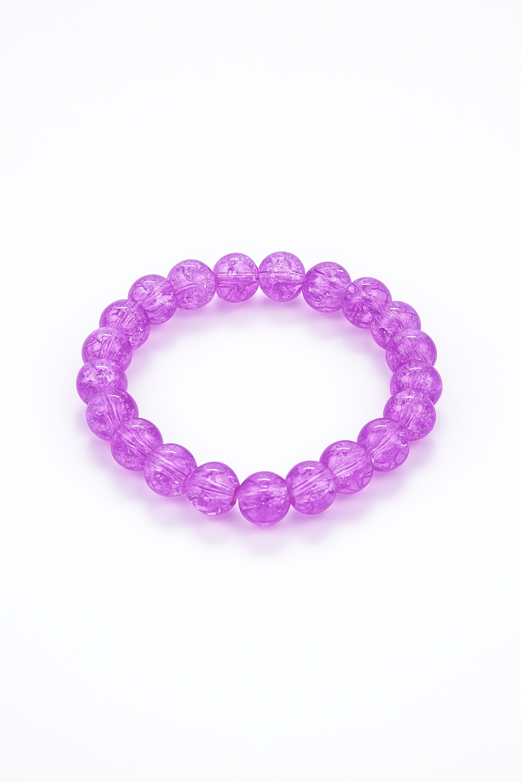 violet bead bracelet