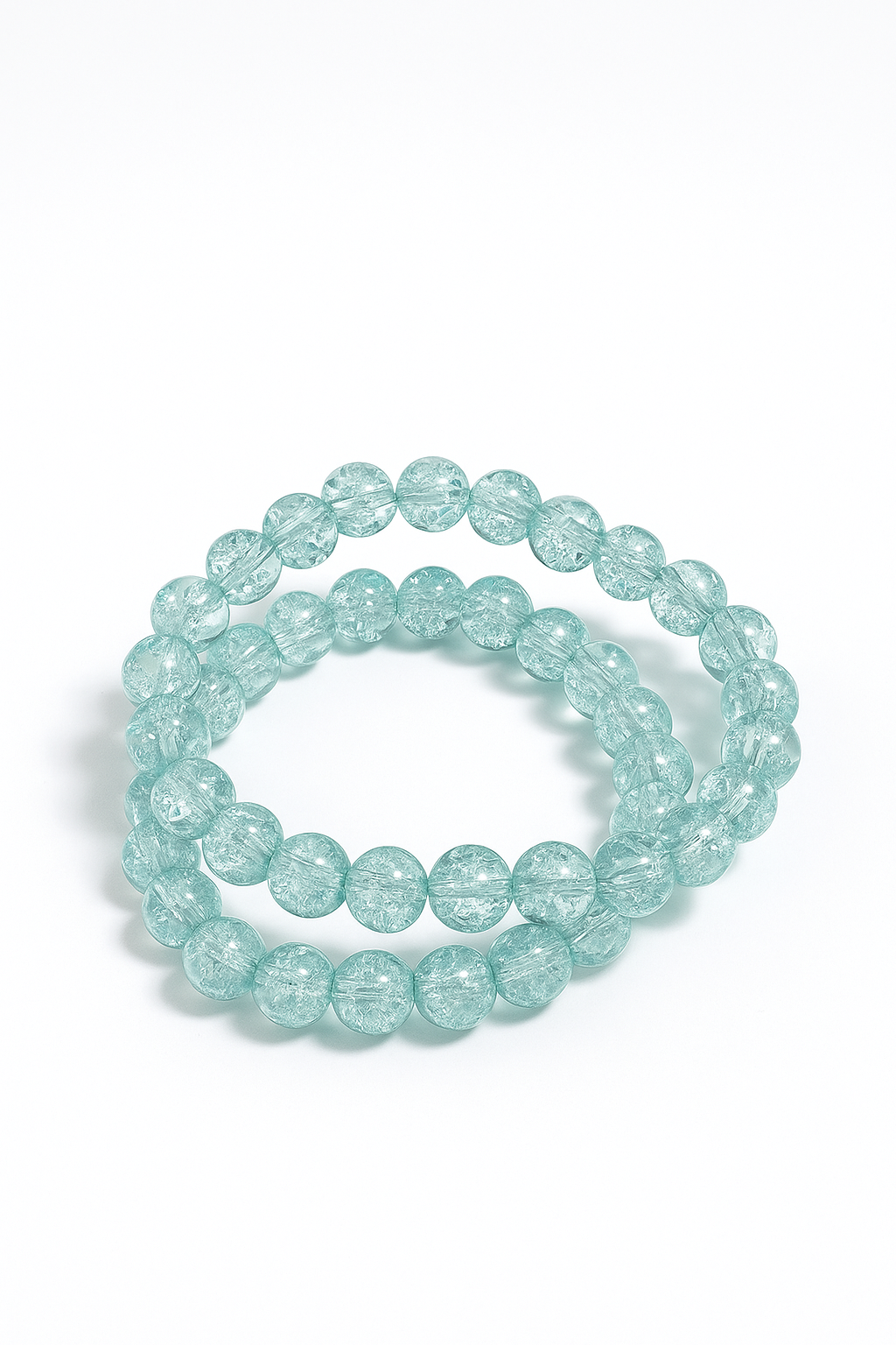 aqua blue beaded bracelet