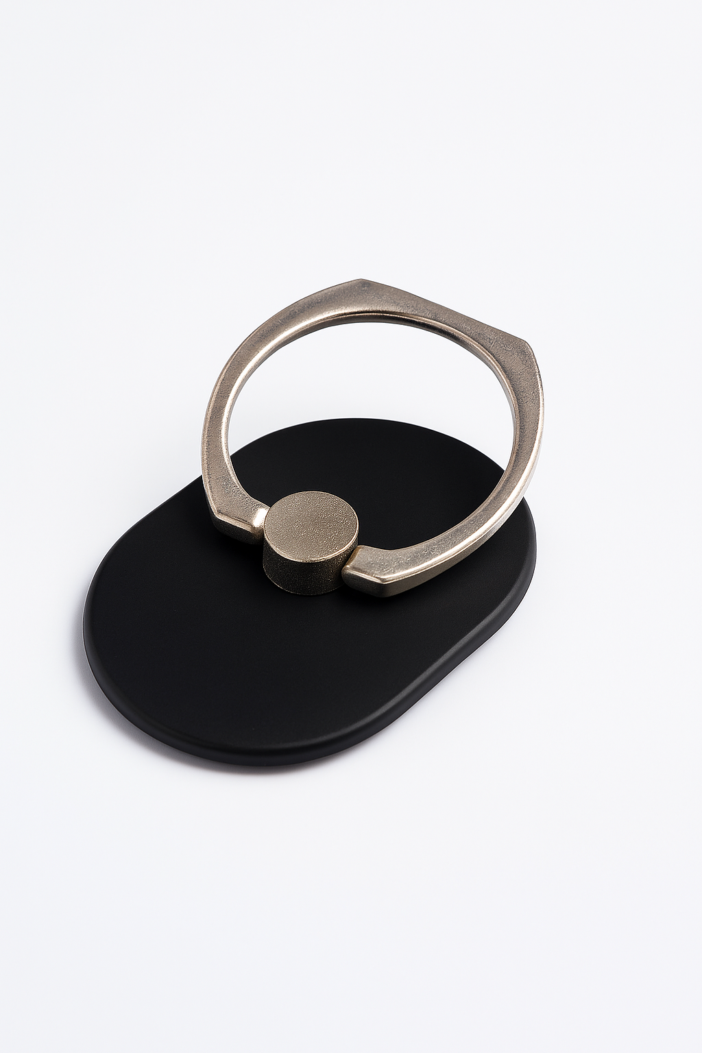 Black Oval Phone Ring Holder Stand